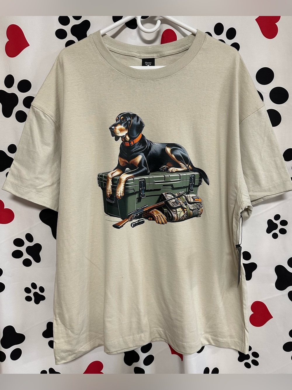 Hunting Dog Graphic Crewneck T-Shirt - NWT/NIP